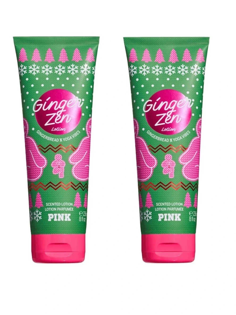Victoria's Secret PINK Ginger Zen Scented Lotion ~ 8 fl.oz. ( Lot of 2 )